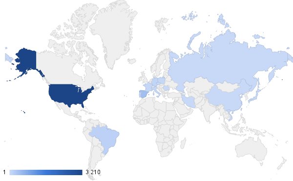 Firefox OS Marketplace (Juillet 2014) : Répartition géographique de la langue principale 